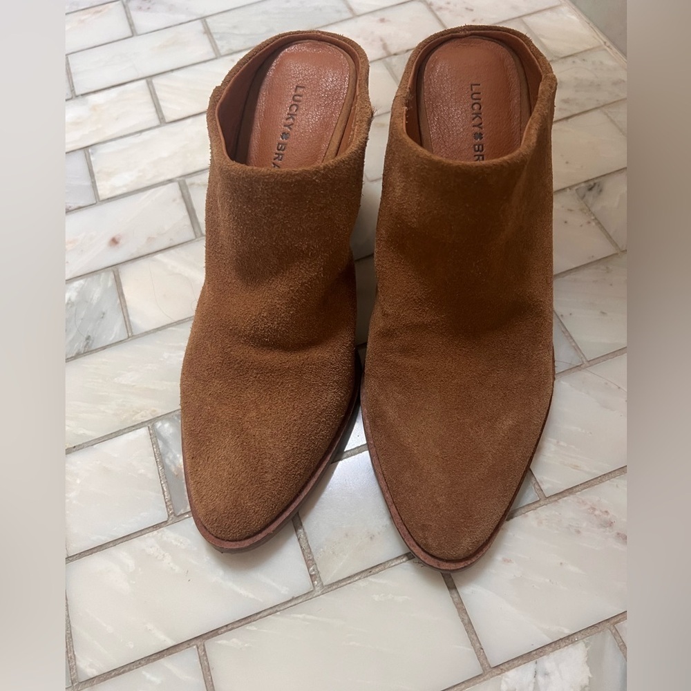 LUCKY BRAND Women’s Camel Sebiki Heeled Mule - Size 6 - Picture 14 of 14